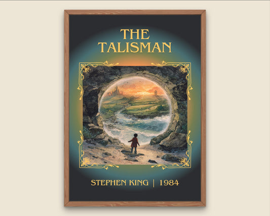 The Talisman by Stephen King Descriptive Poster Print.Free Delivery Wall Art Author&Blurb Book Artwork Novel Poster Minimalist