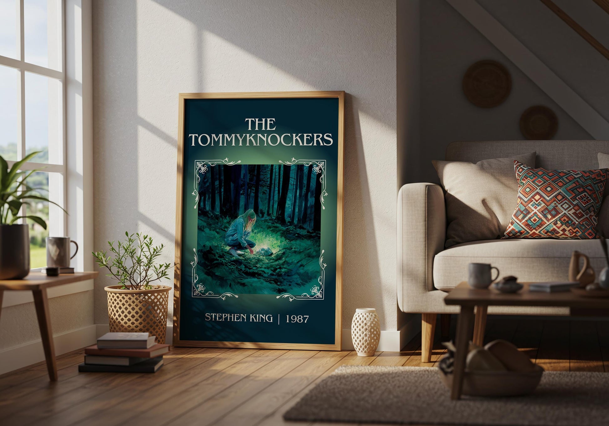 The Tommyknockers by Stephen King Descriptive Poster Print.Free Delivery Wall Art Author&Blurb Book Artwork Novel Poster Minimalist