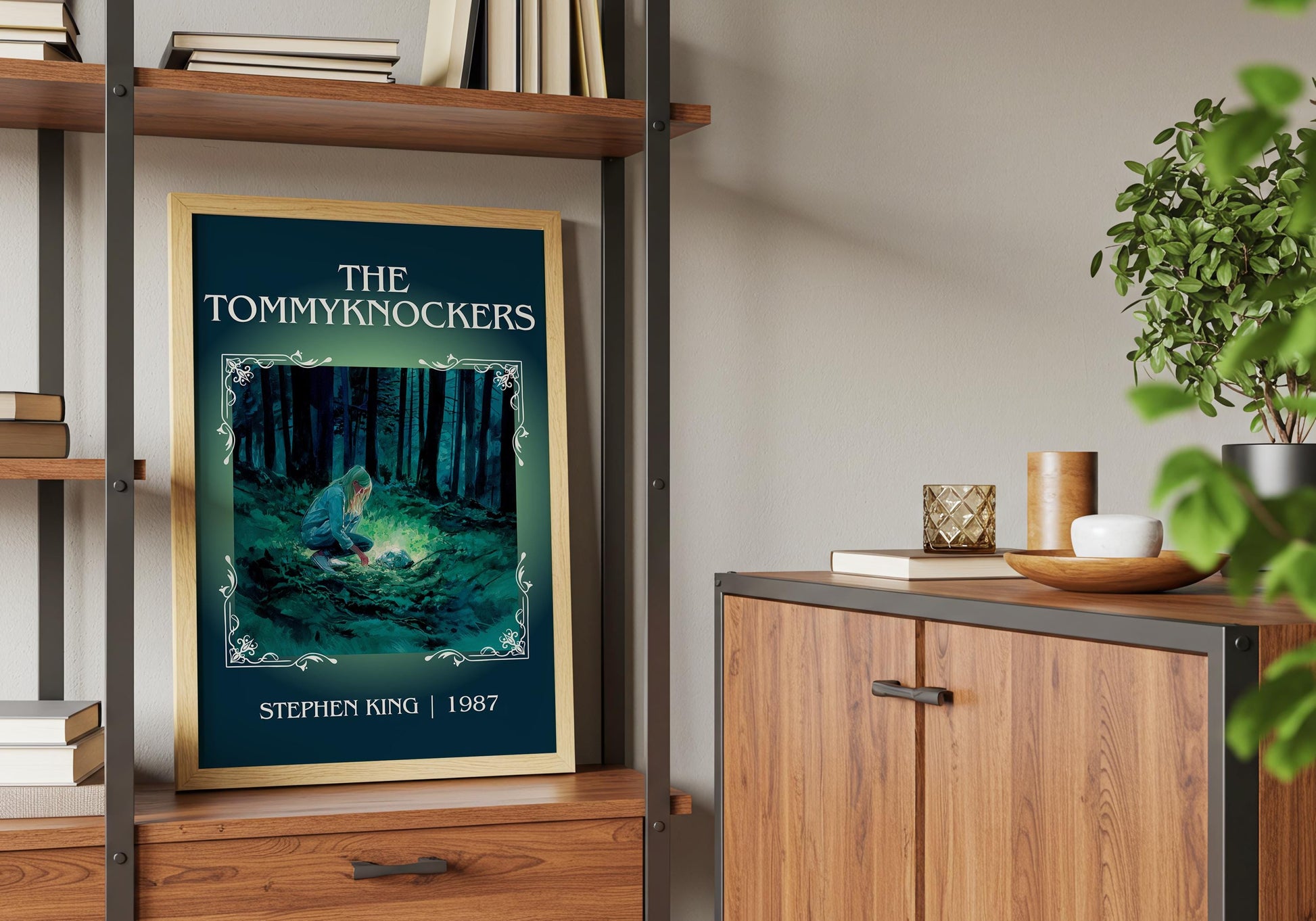 The Tommyknockers by Stephen King Descriptive Poster Print.Free Delivery Wall Art Author&Blurb Book Artwork Novel Poster Minimalist