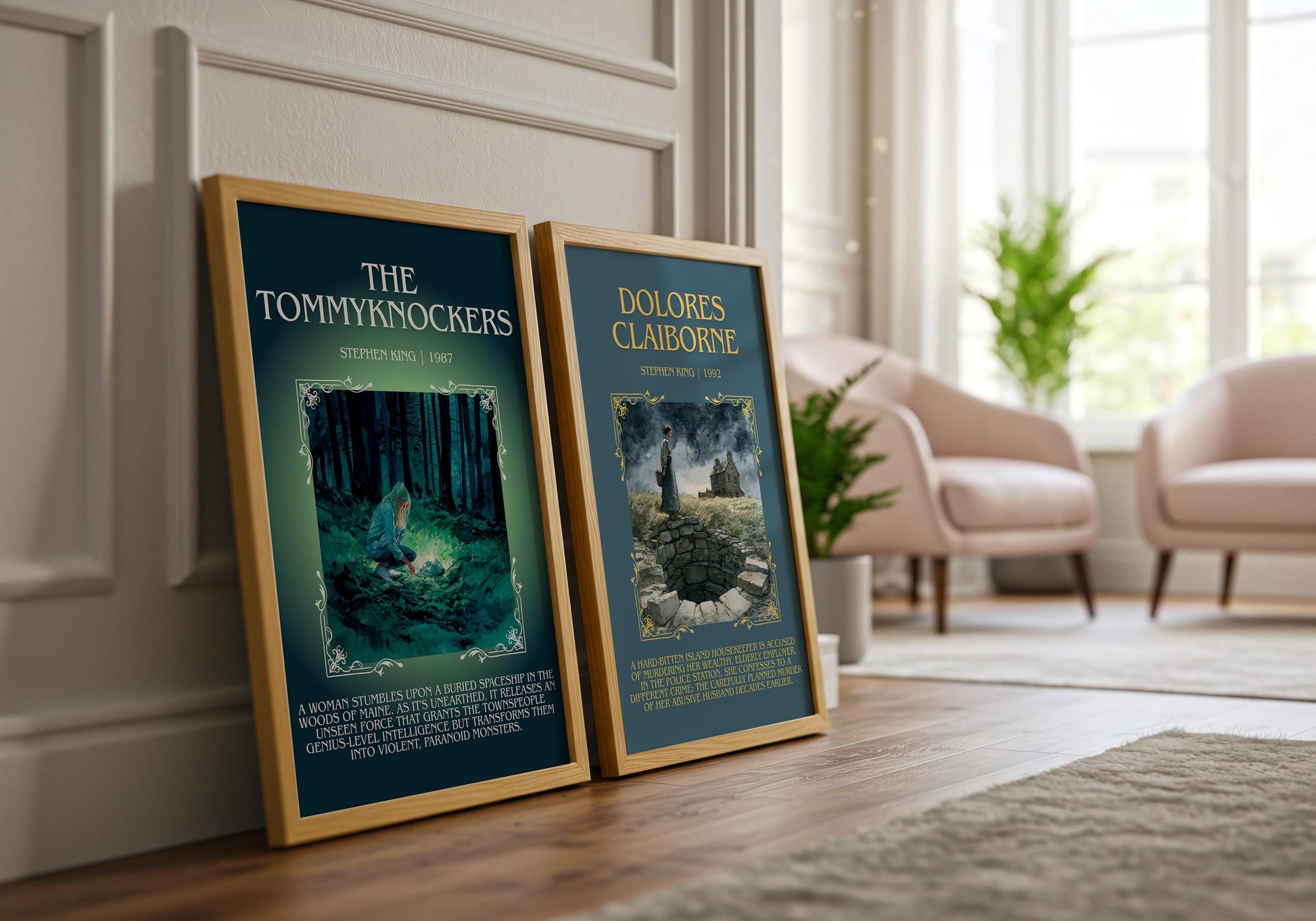 The Tommyknockers by Stephen King Descriptive Poster Print.Free Delivery Wall Art Author&Blurb Book Artwork Novel Poster Minimalist