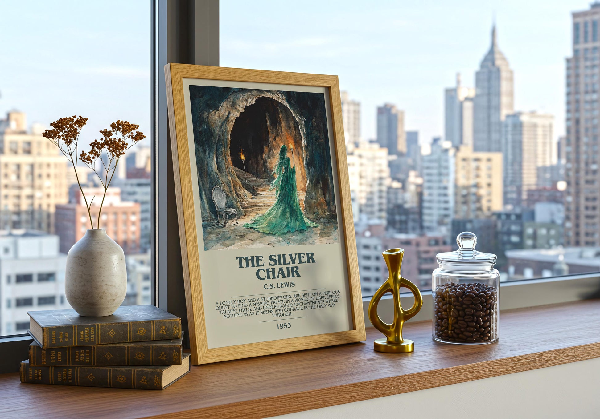 The Silver Chair by C.S. Lewis | Descriptive Book Poster | Modern