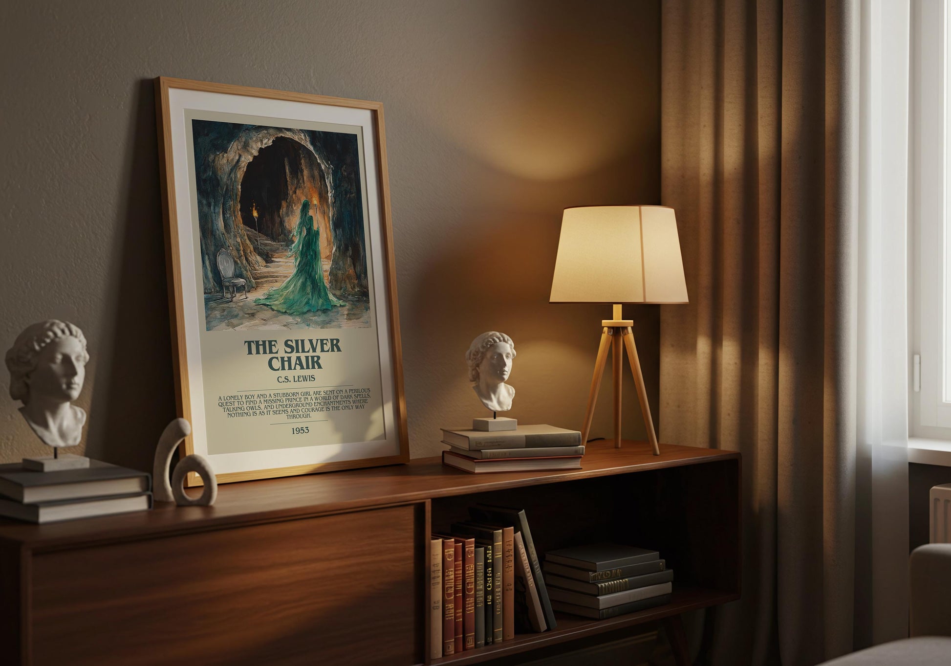 The Silver Chair by C.S. Lewis | Descriptive Book Poster | Modern