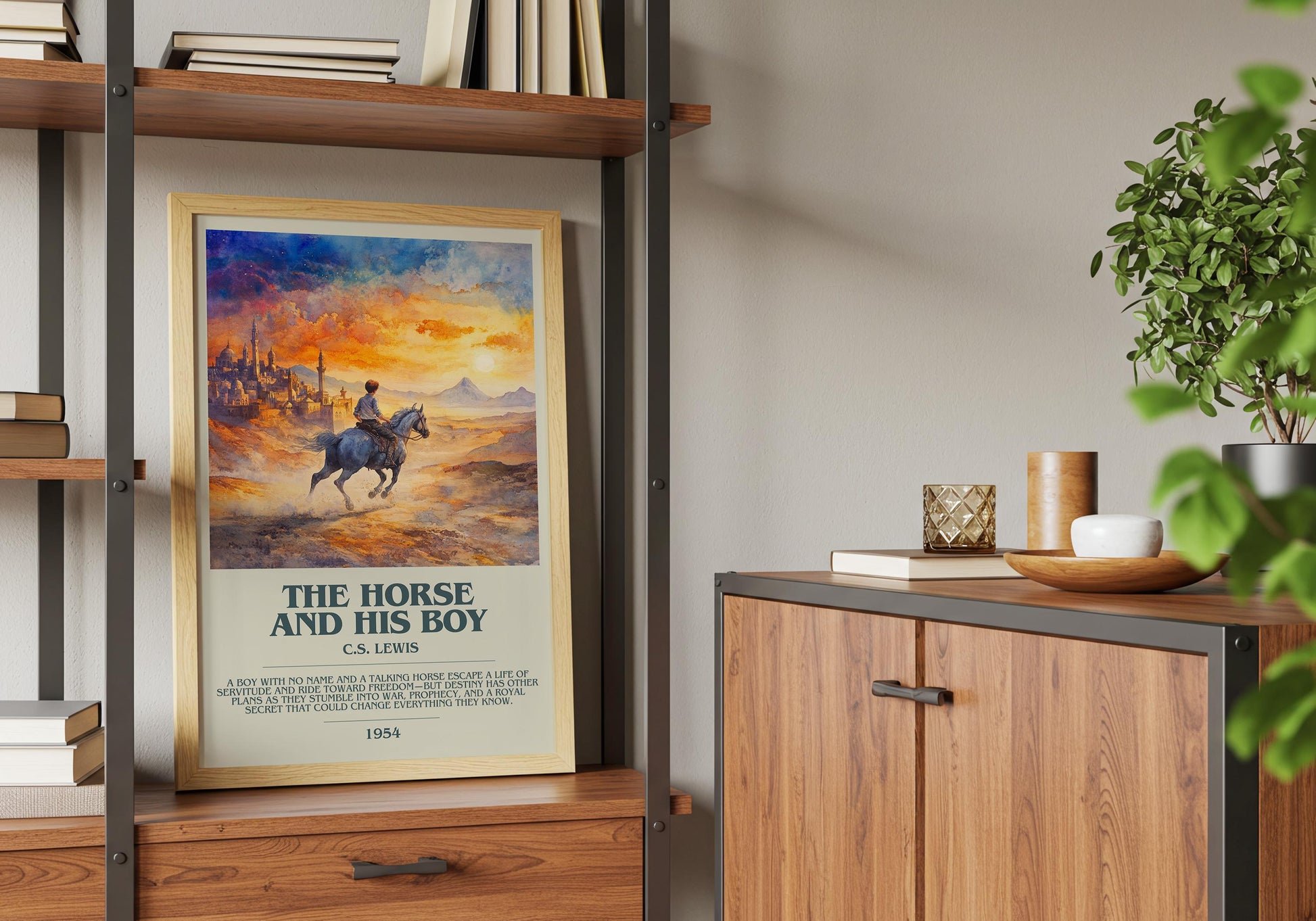 The Horse And His Boy by C.S. Lewis | Descriptive Book Poster | Modern