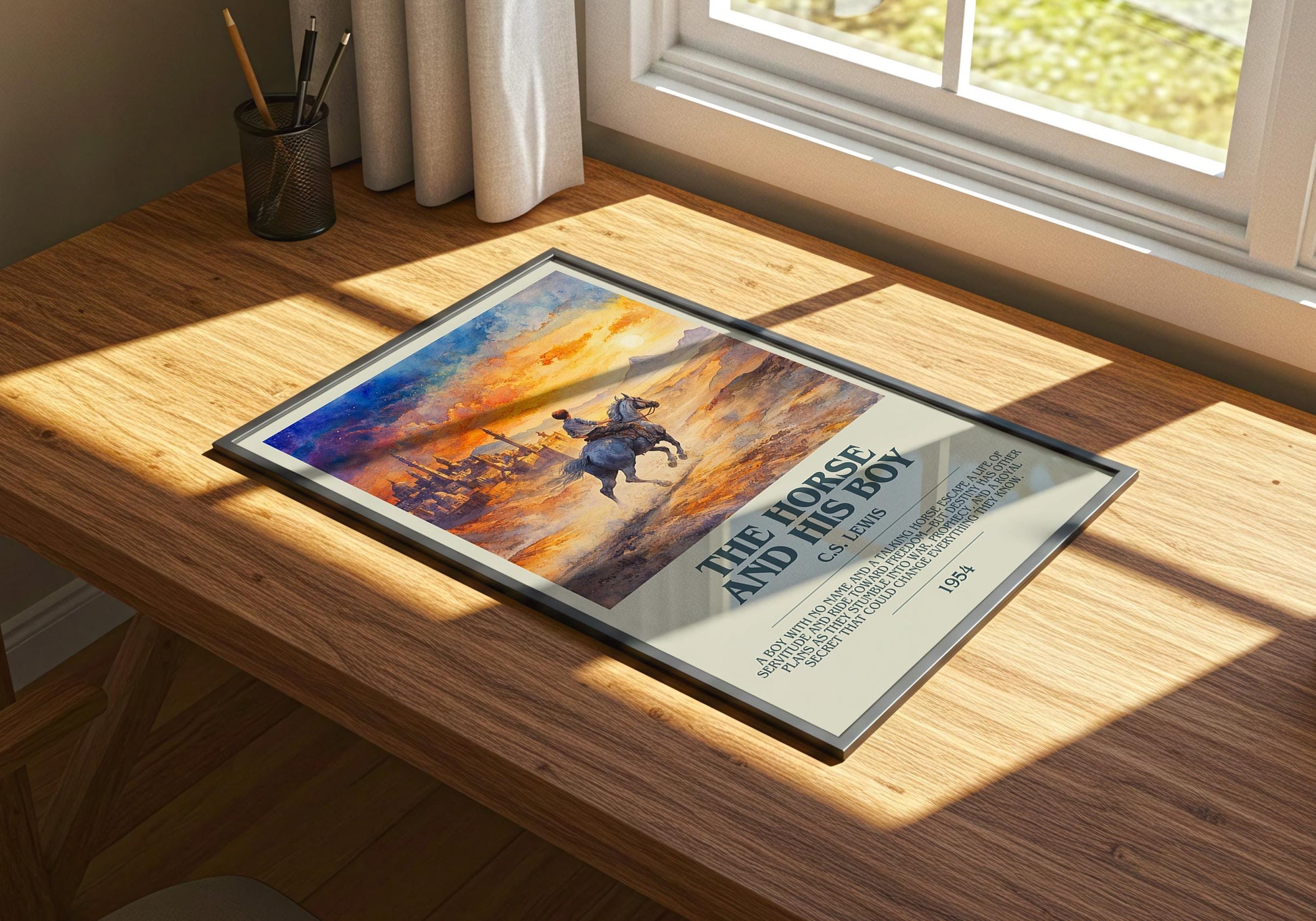 The Horse And His Boy by C.S. Lewis | Descriptive Book Poster | Modern