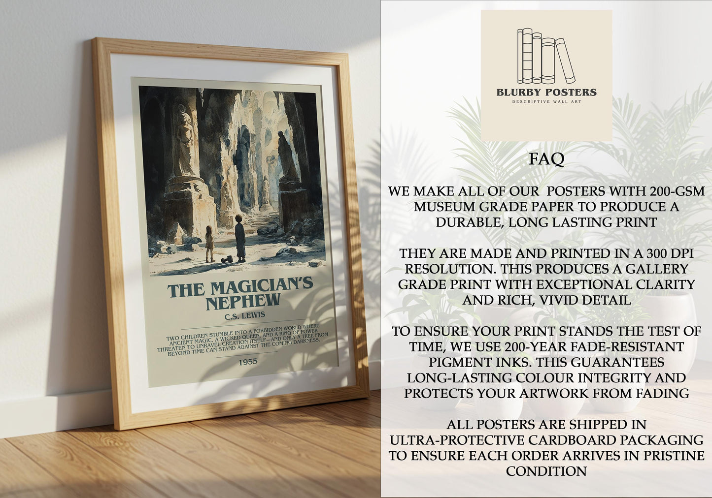 The Magicians Nephew by C.S. Lewis | Descriptive Book Poster | Modern