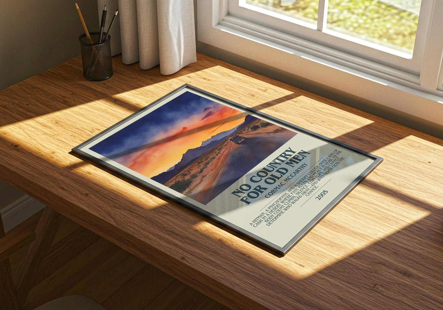 No Country For Old Men by Cormac McCarthy | Descriptive Book Poster | Modern