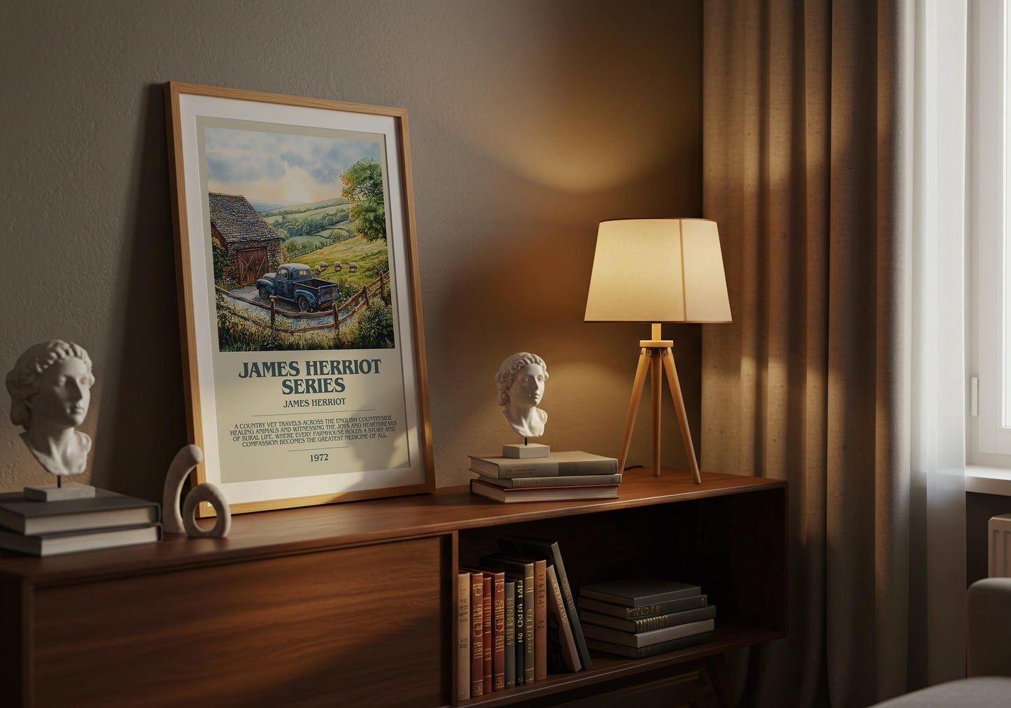 James Herriot Series by James Herriot | Descriptive Book Poster | Modern