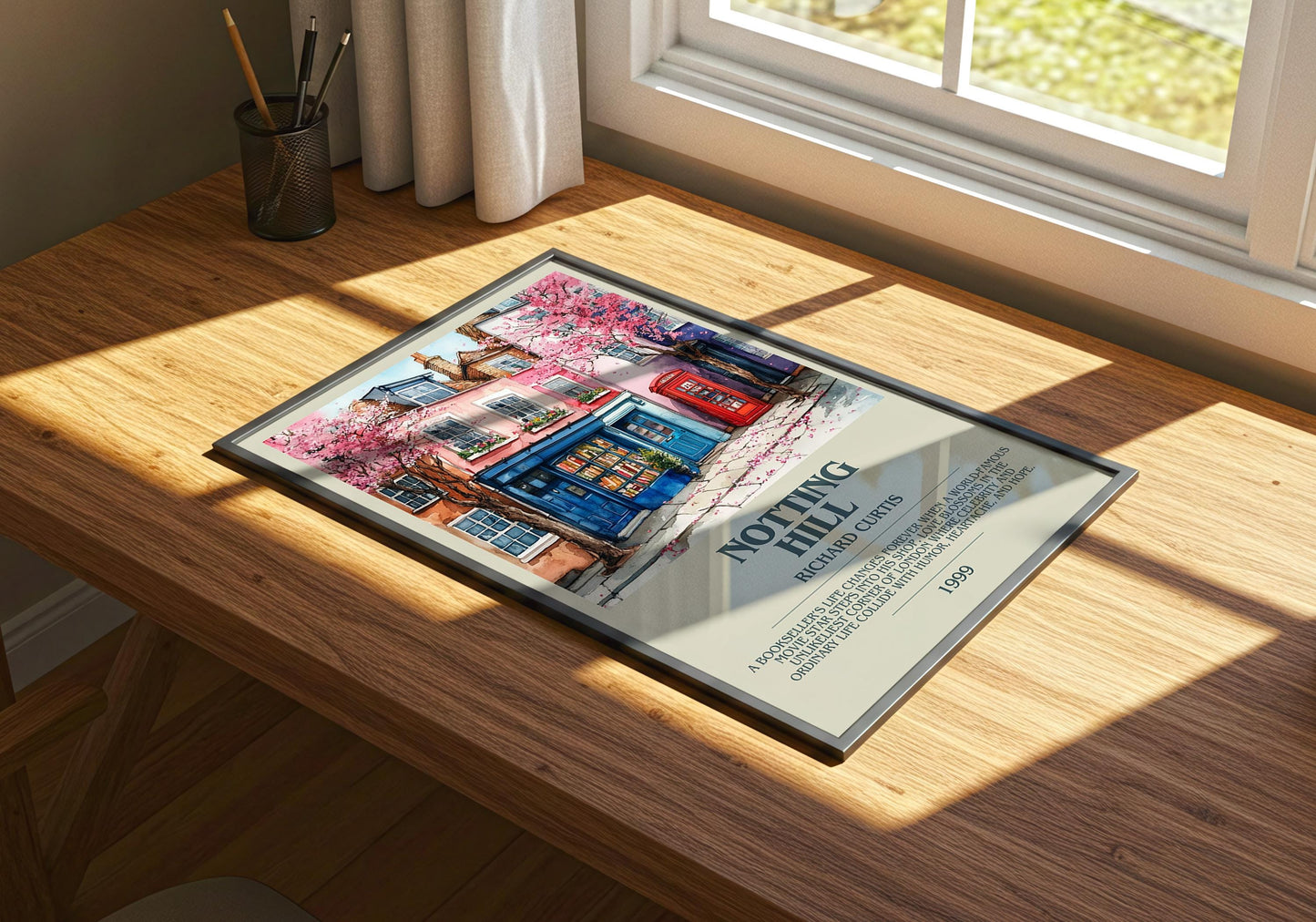 Notting Hill by Richard Curtis | Descriptive Book Poster | Modern