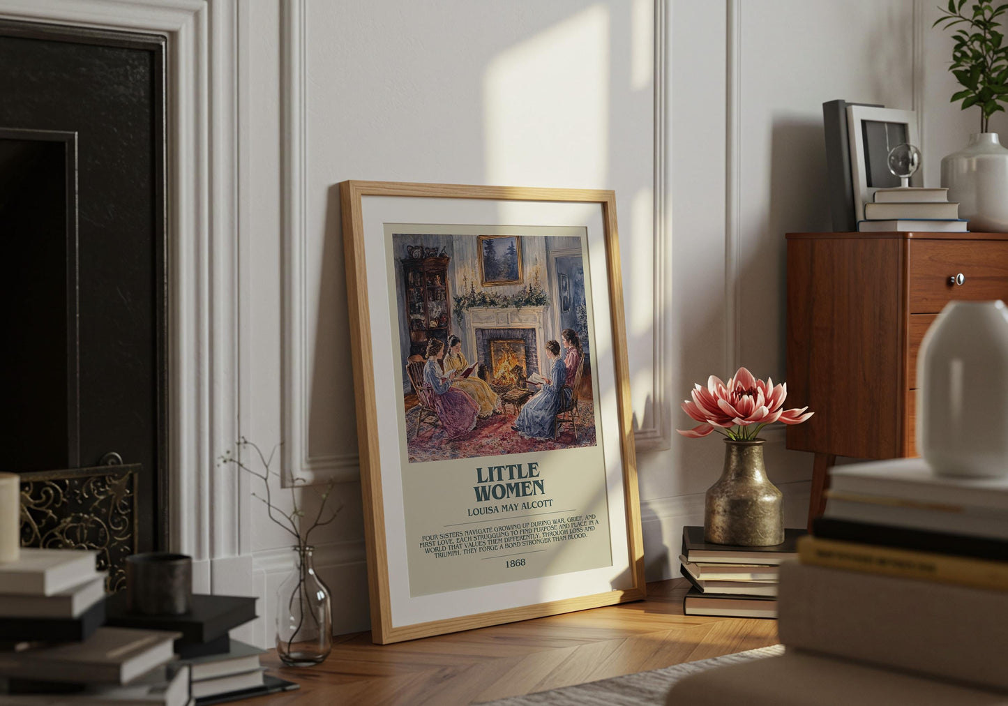Little Women by Louisa May Alcott | Descriptive Book Poster | Modern