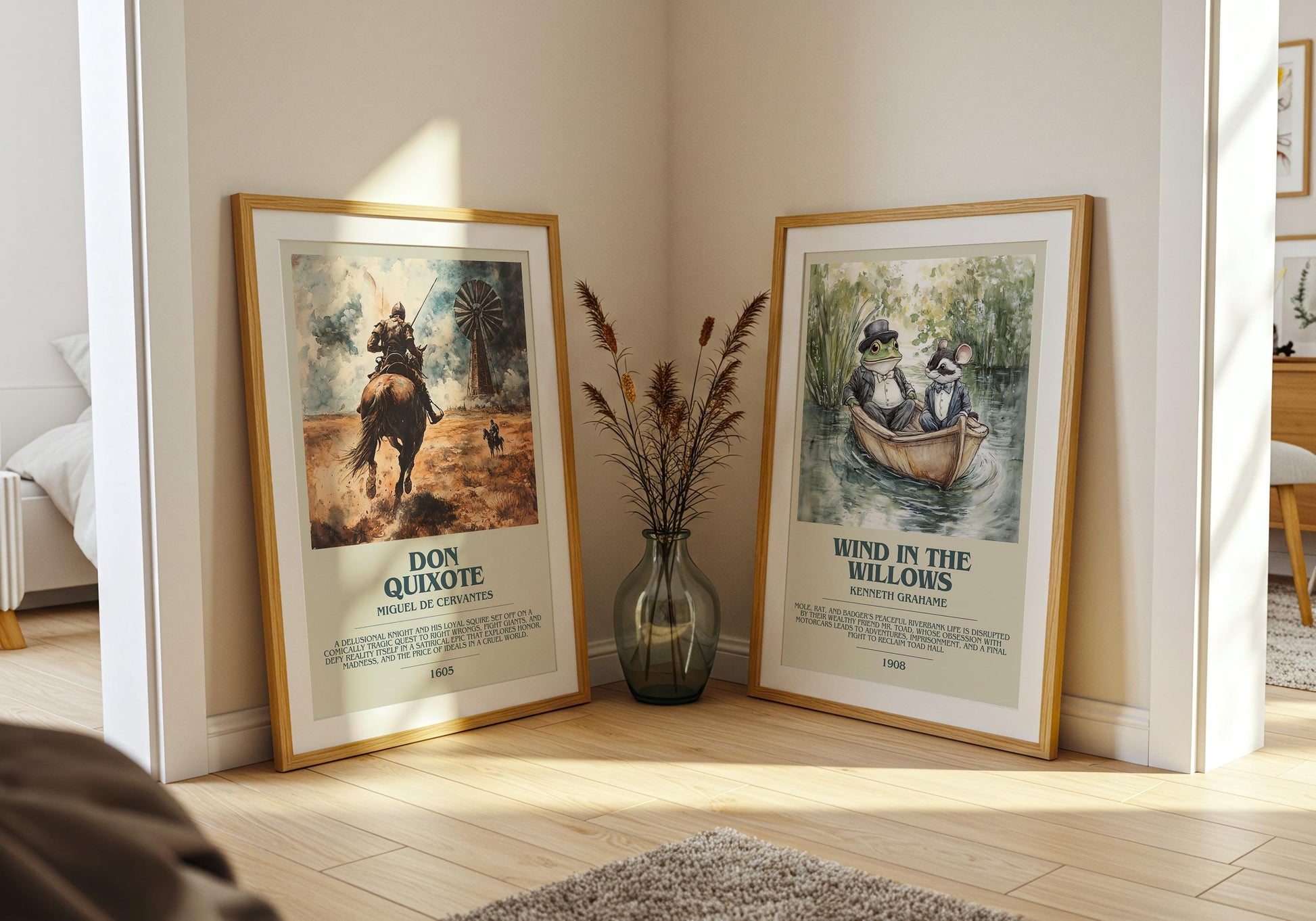 Don Quixote Miguel De Cervantes | Descriptive Book Poster | Modern