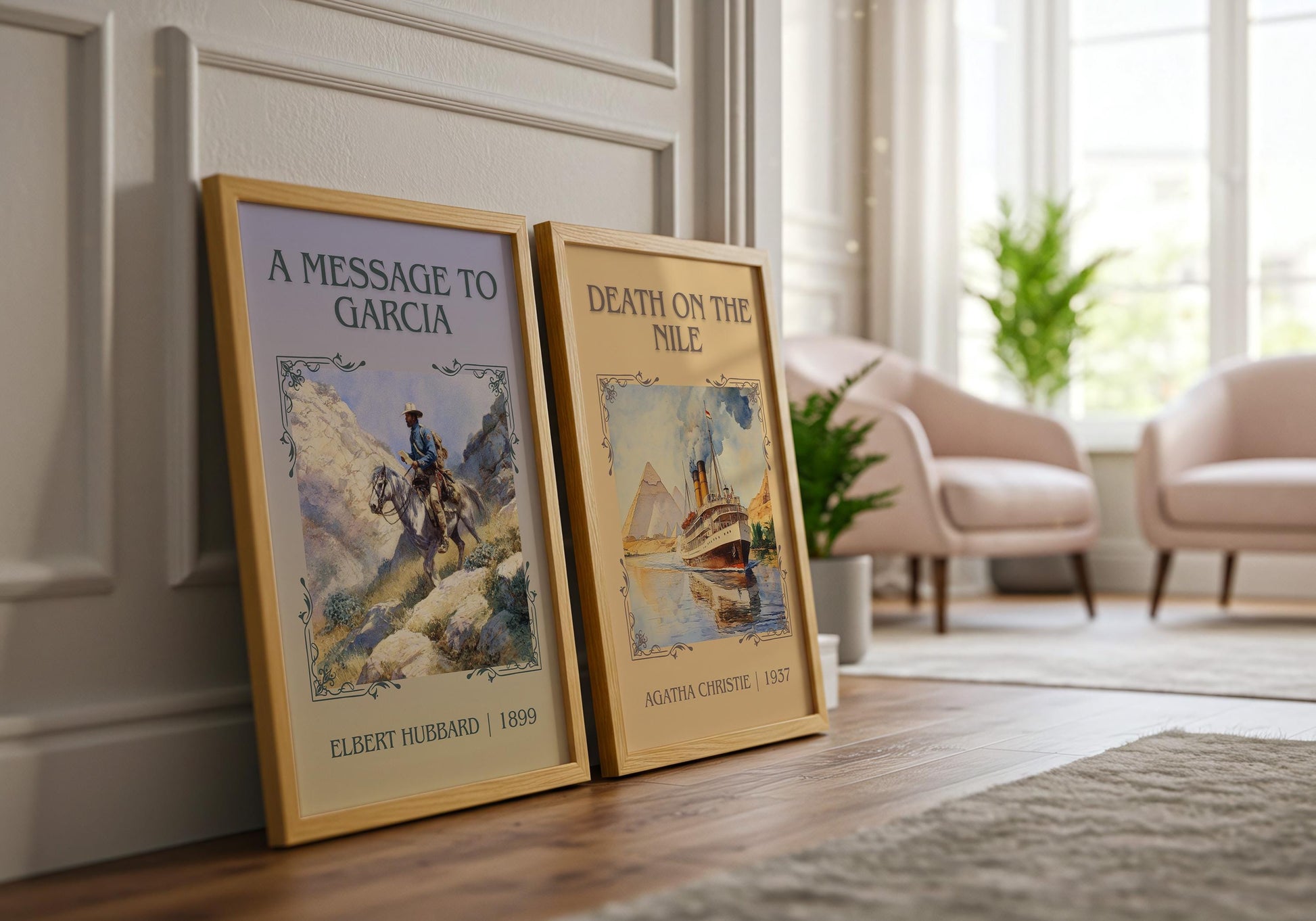 A Message To Garcia by Elbert Hubbard Descriptive Poster Print.Free Delivery Wall Art Author&Blurb Book Artwork Novel Poster Minimalist