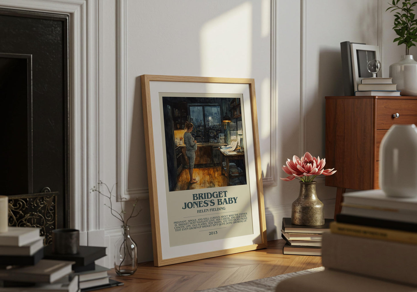 Bridget Jones's Baby by Helen Fielding | Descriptive Book Poster | Modern