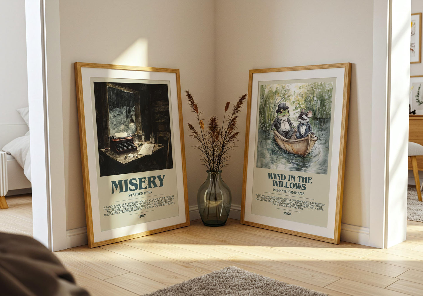 Misery by Stephen King | Descriptive Book Poster | Modern