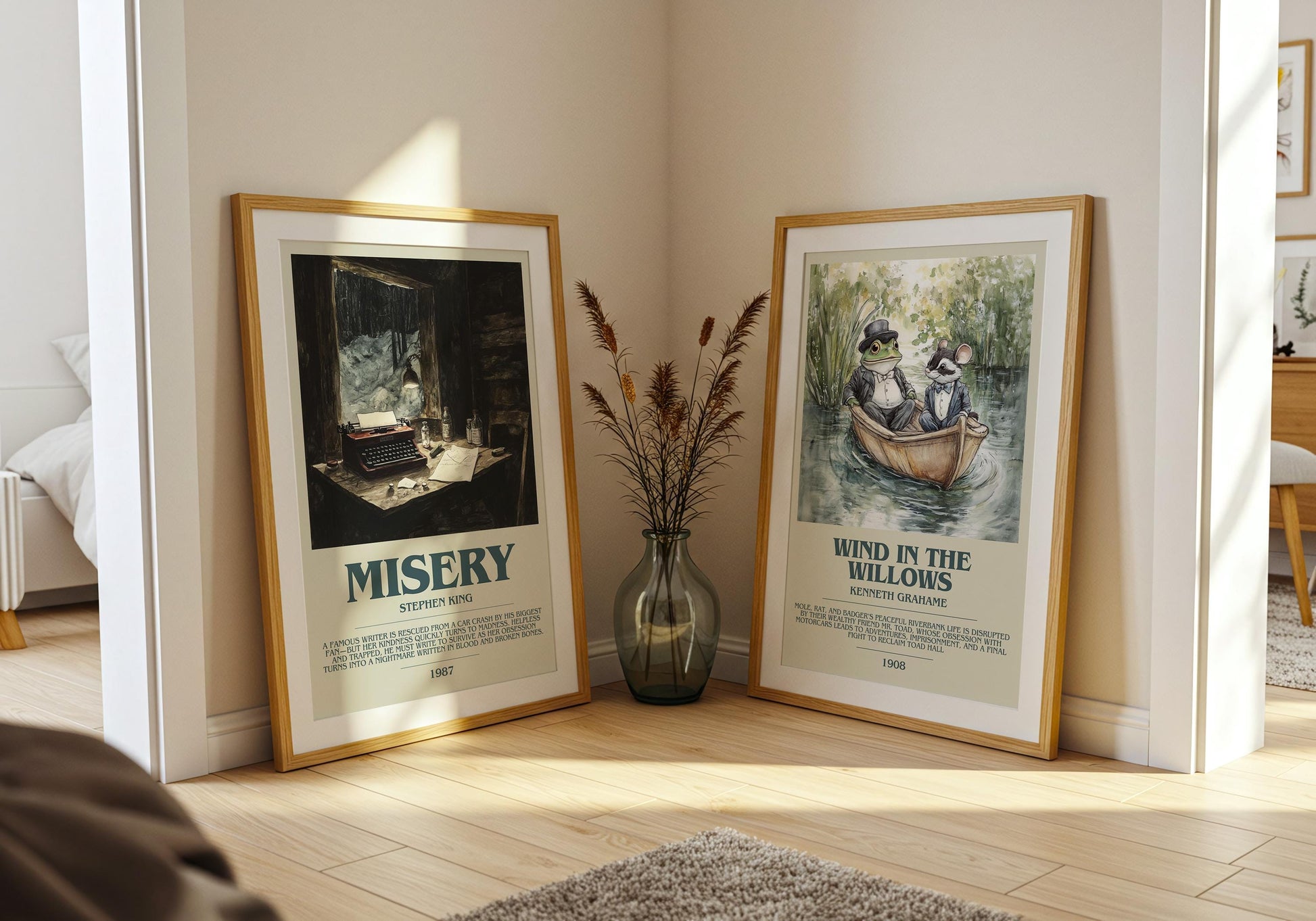 Misery by Stephen King | Descriptive Book Poster | Modern