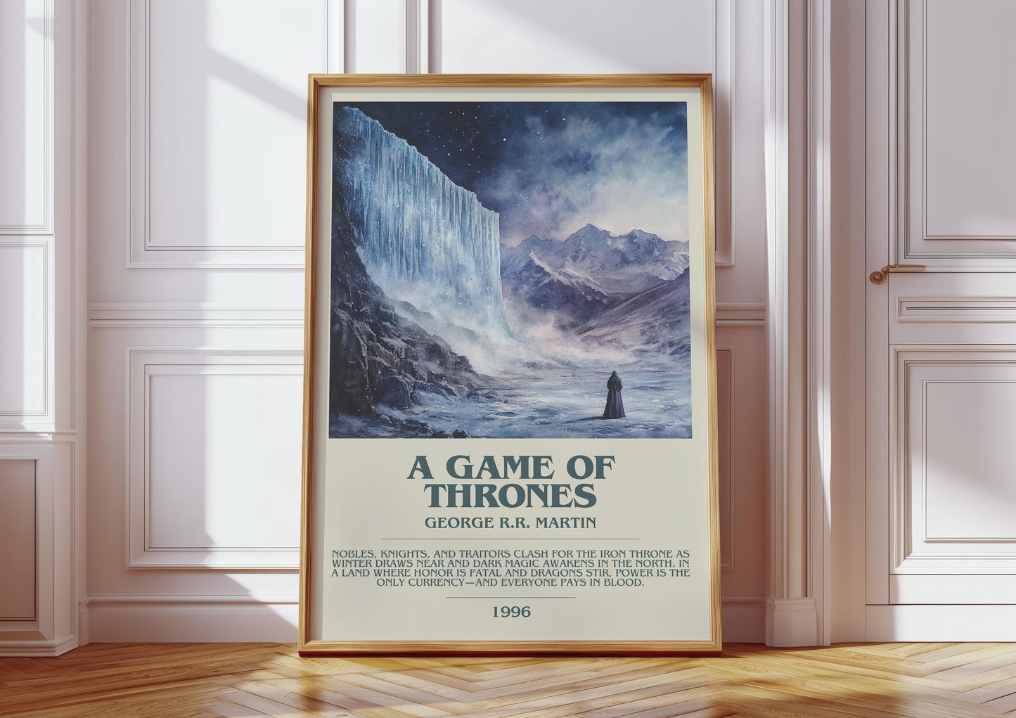 A Game Of Thrones by George R.R. Martin | Descriptive Book Poster | Modern
