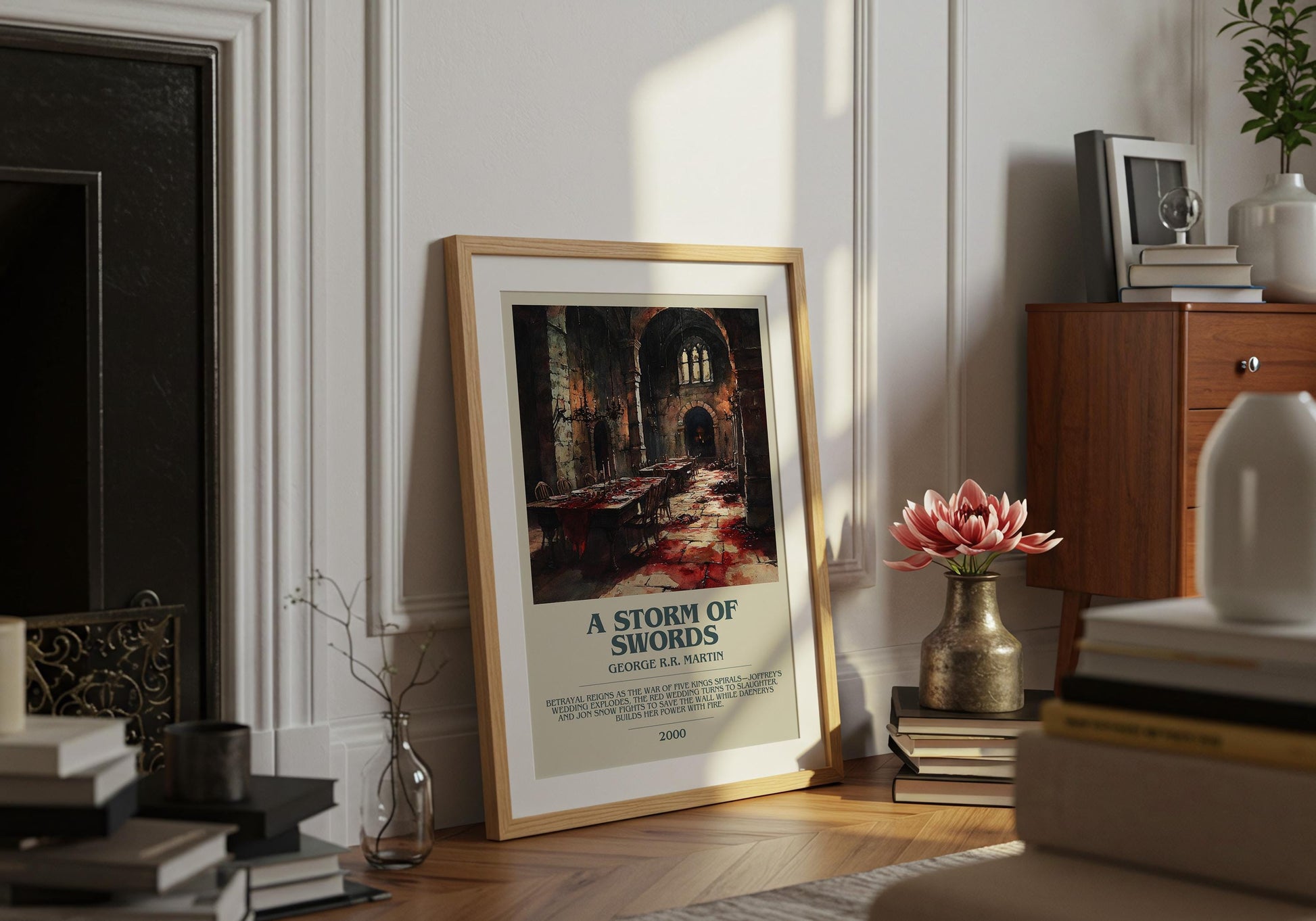 A Storm Of Swords by George R.R. Martin | Descriptive Book Poster | Modern