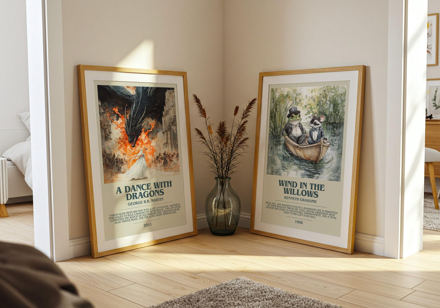 A Dance With Dragons by George R.R. Martin | Descriptive Book Poster | Modern