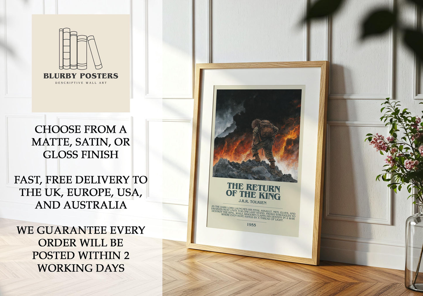 The Return Of The King by J.R.R. Tolkien | Descriptive Book Poster | Modern