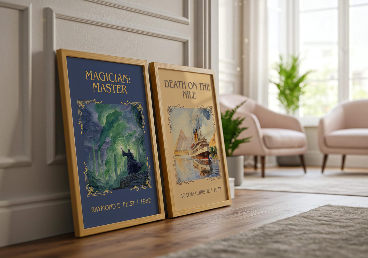 Magician: Master by Raymond E.Feist Descriptive Poster Print.Free Delivery Wall Art Author&Blurb Book Artwork Novel Poster