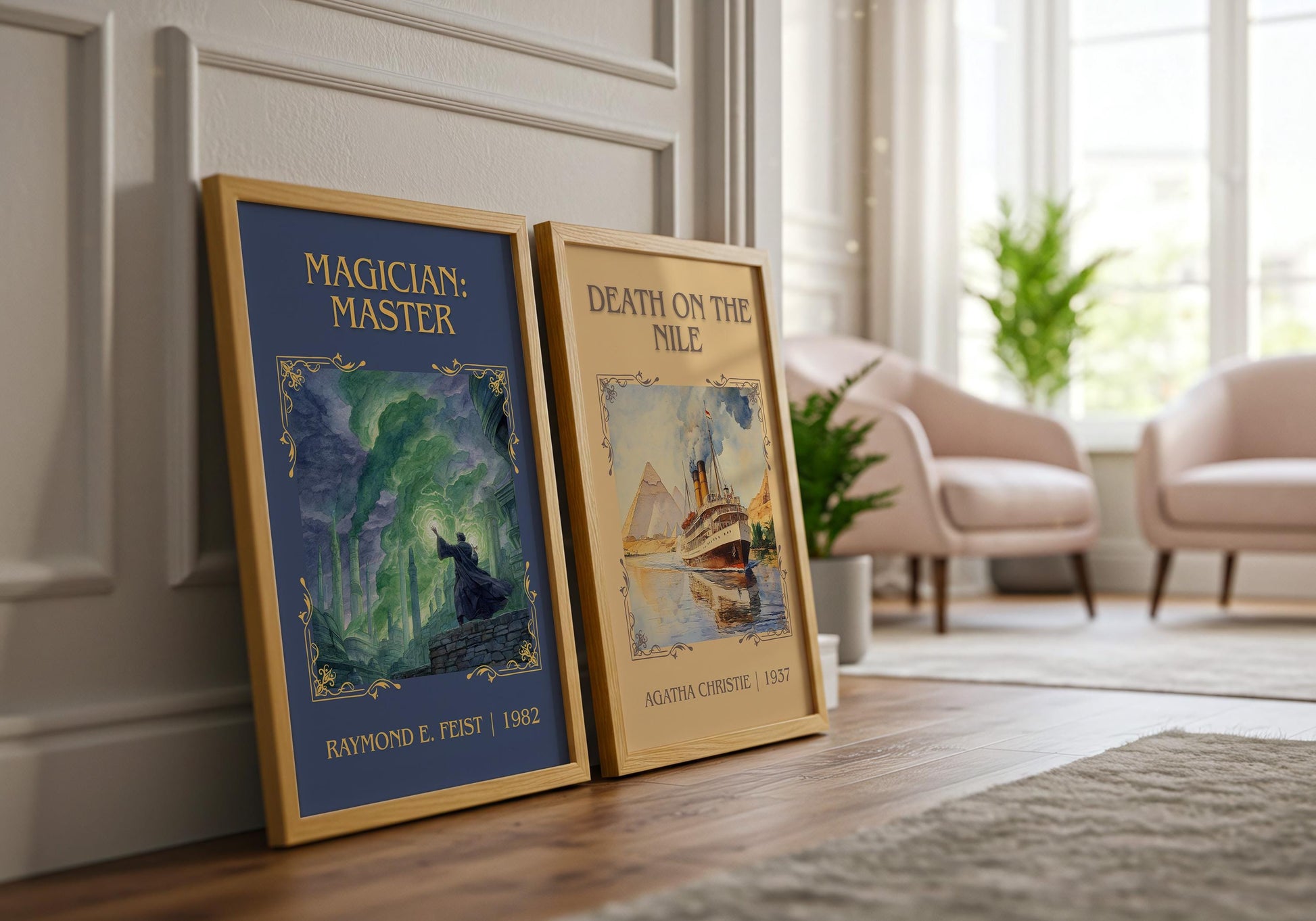 Magician: Master by Raymond E.Feist Descriptive Poster Print.Free Delivery Wall Art Author&Blurb Book Artwork Novel Poster