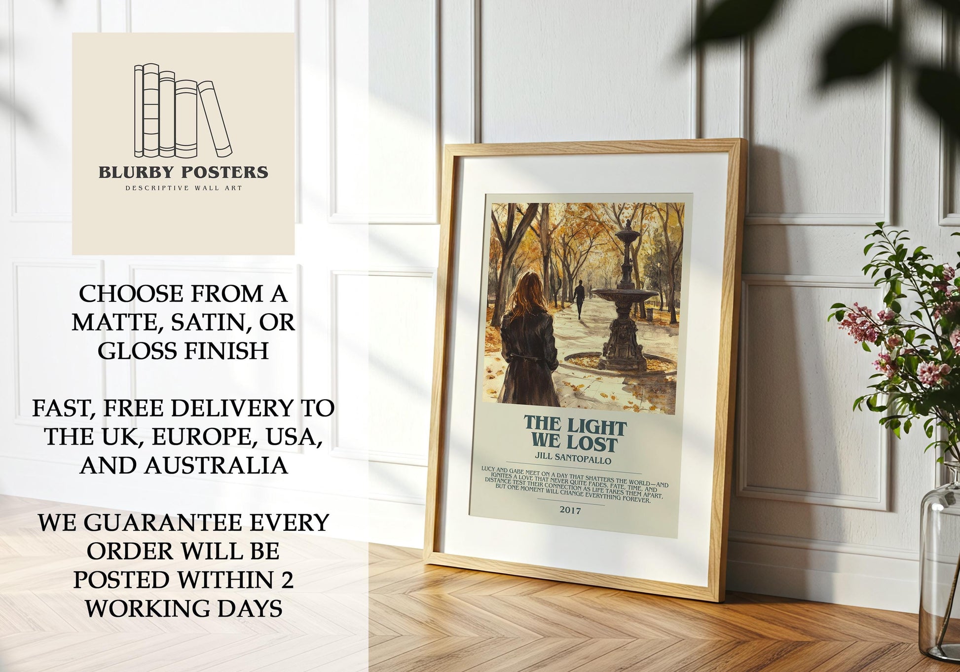 The Light We Lost by Jill Santopallo | Descriptive Book Poster | Modern
