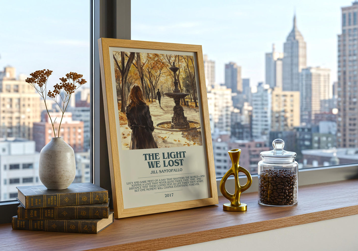 The Light We Lost by Jill Santopallo | Descriptive Book Poster | Modern