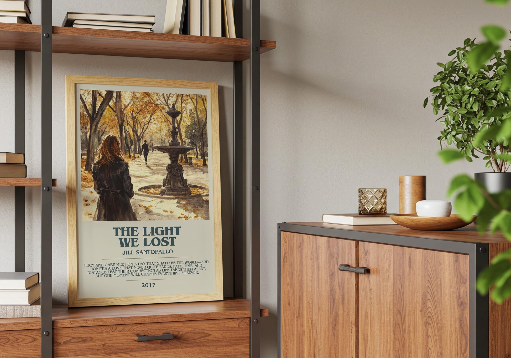 The Light We Lost by Jill Santopallo | Descriptive Book Poster | Modern