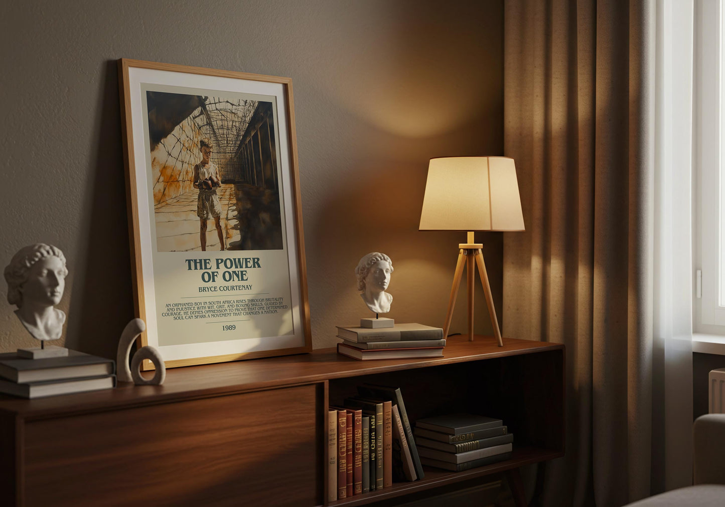 The Power Of One by Bryce Courtenay | Descriptive Book Poster | Modern