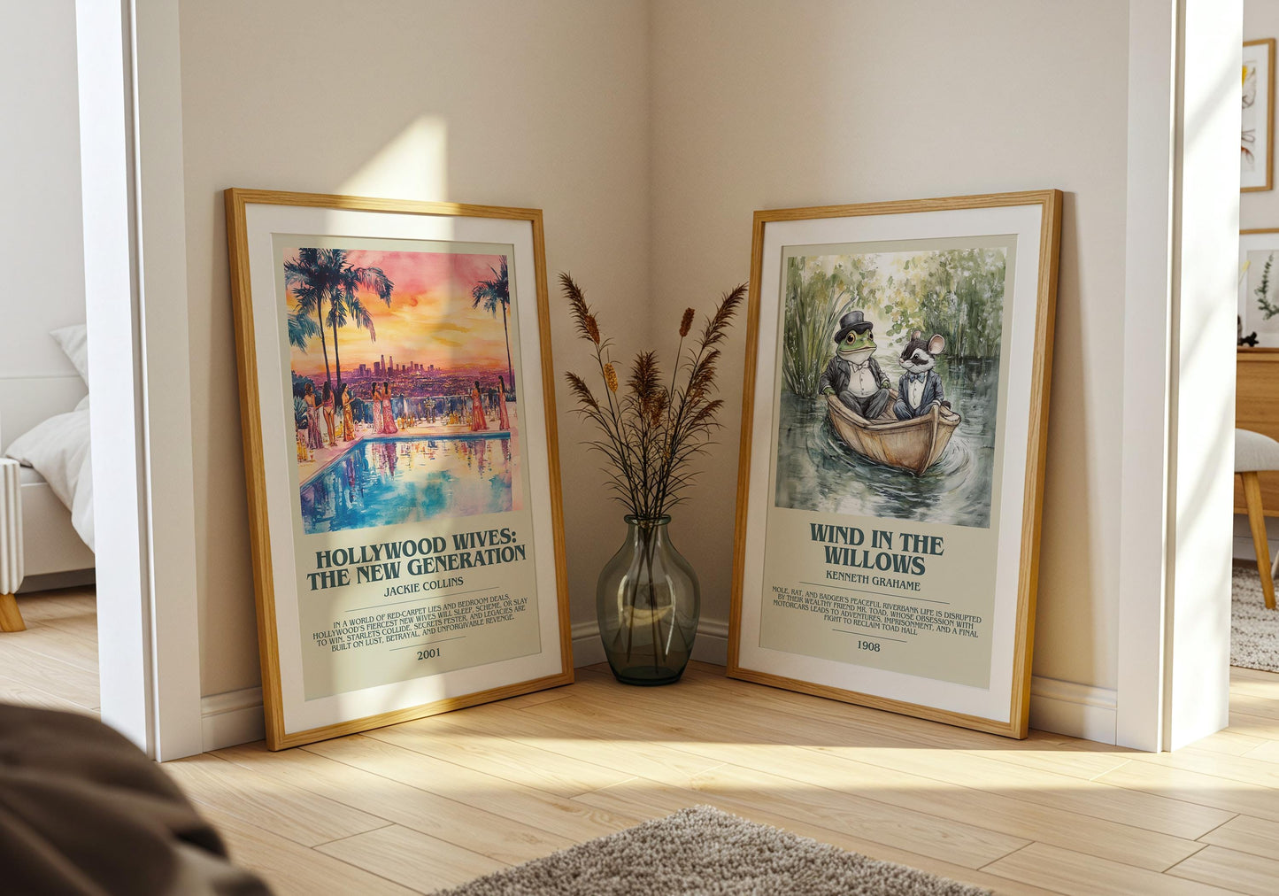 Hollywood Wives: The New Generation by Jackie Collins | Descriptive Book Poster | Modern