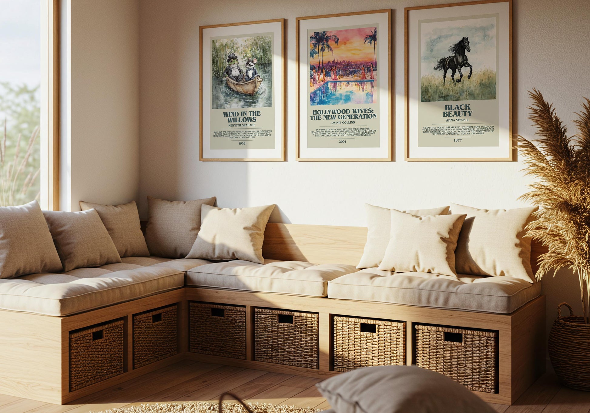 Hollywood Wives: The New Generation by Jackie Collins | Descriptive Book Poster | Modern