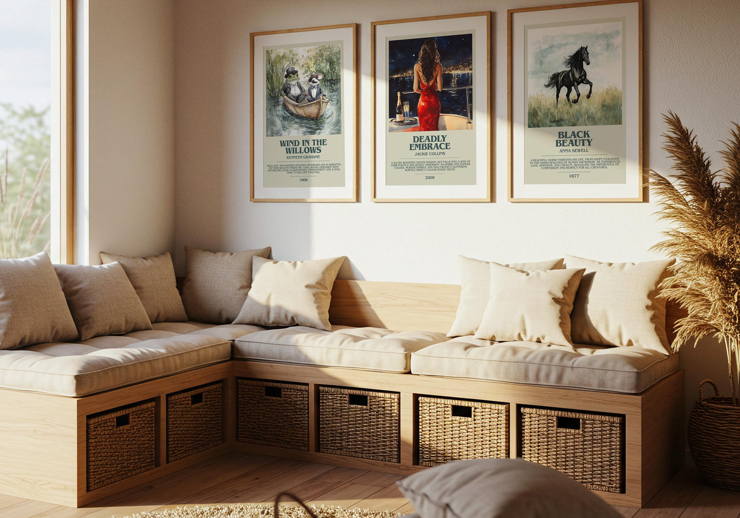 Deadly Embrace by Jackie Collins | Descriptive Book Poster | Modern