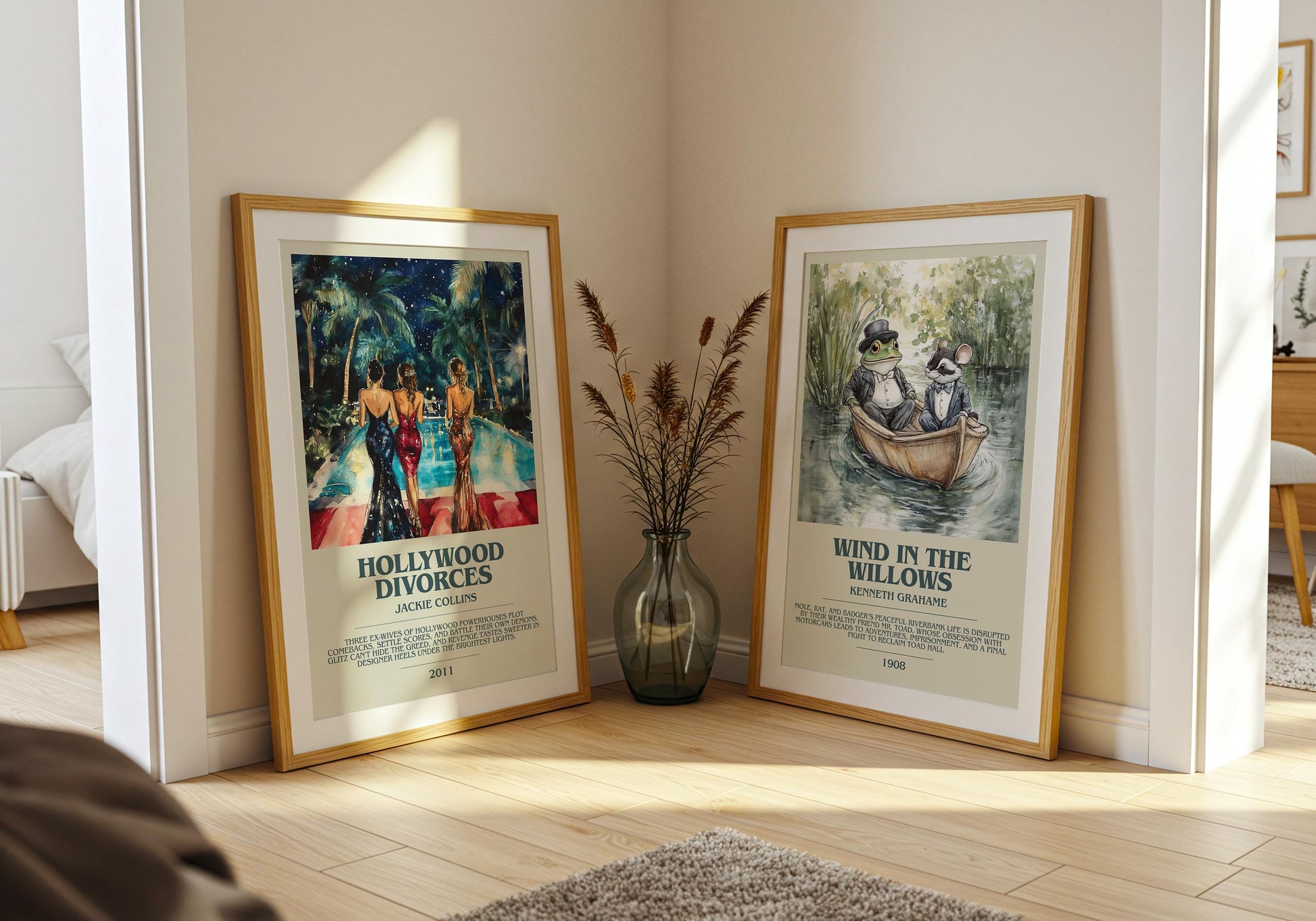 Hollywood Divorces by Jackie Collins | Descriptive Book Poster | Modern