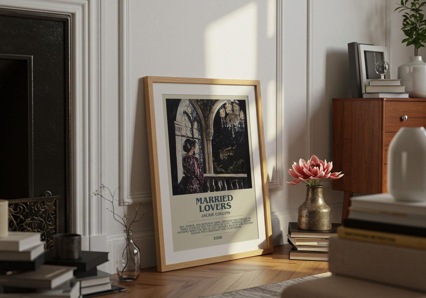 Married Lovers by Jackie Collins | Descriptive Book Poster | Modern