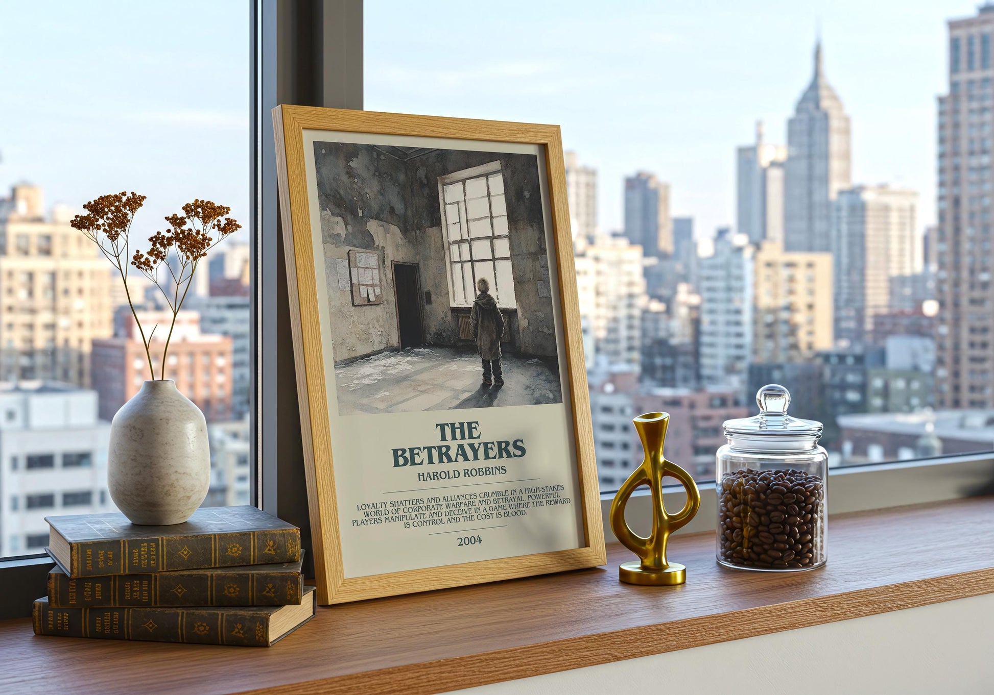The Betrayers by Harold Robbins | Descriptive Book Poster | Modern