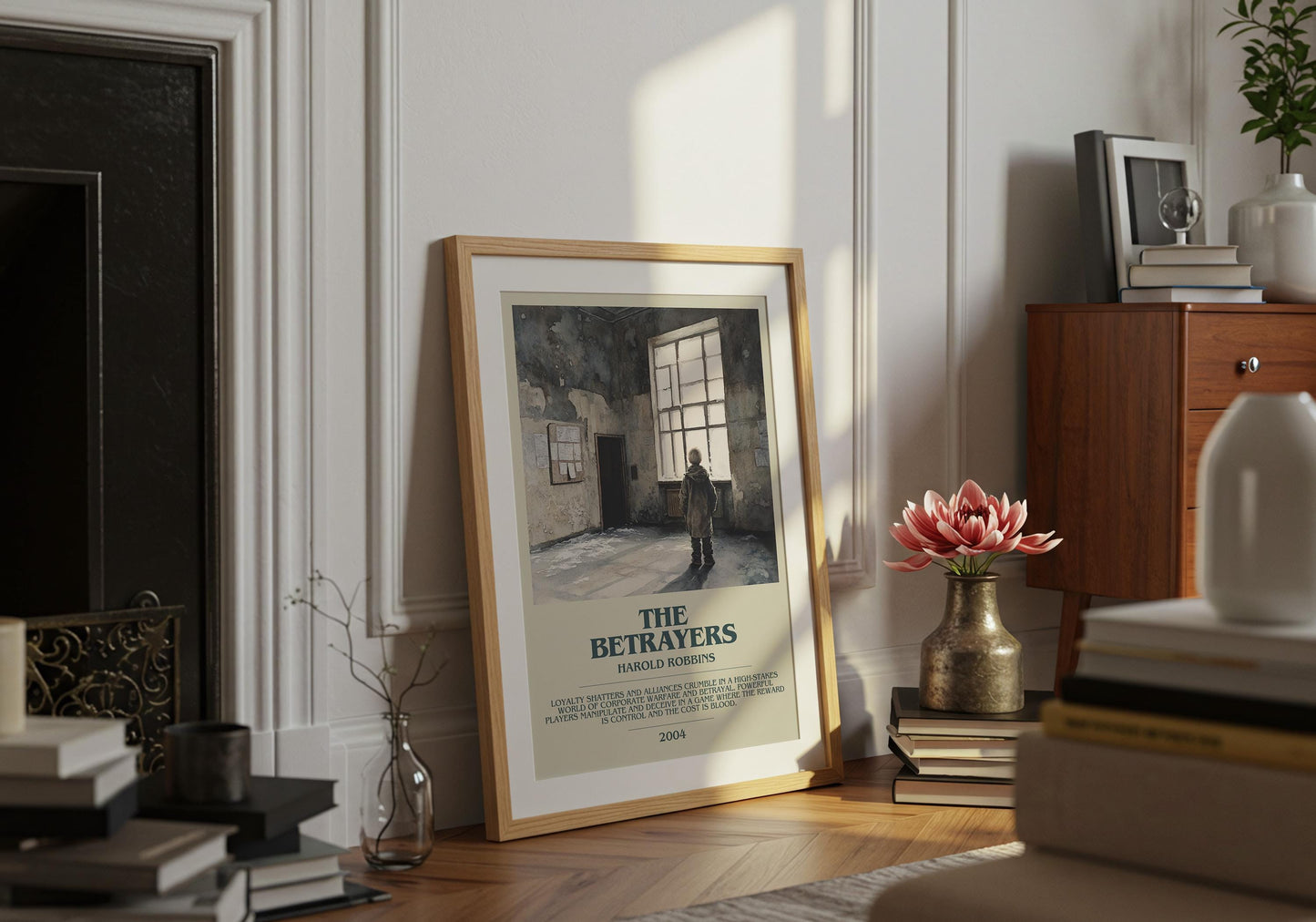 The Betrayers by Harold Robbins | Descriptive Book Poster | Modern