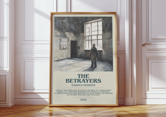 The Betrayers by Harold Robbins | Descriptive Book Poster | Modern