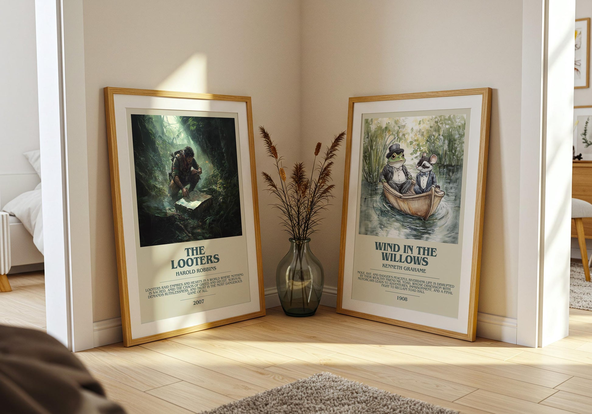 The Looters by Harold Robbins | Descriptive Book Poster | Modern