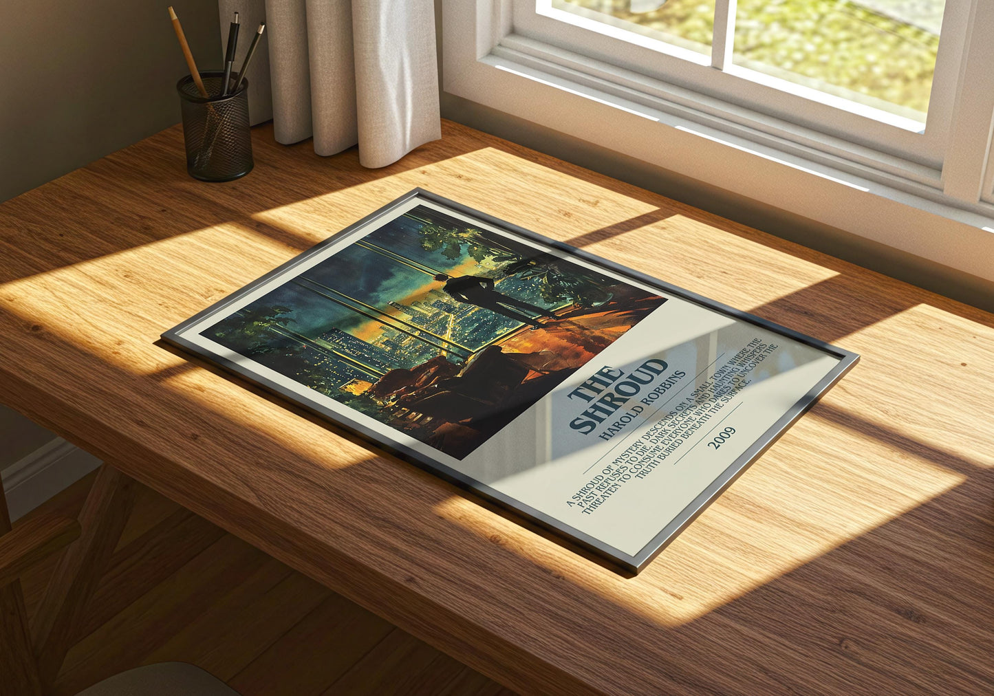 The Shroud by Harold Robbins | Descriptive Book Poster | Modern