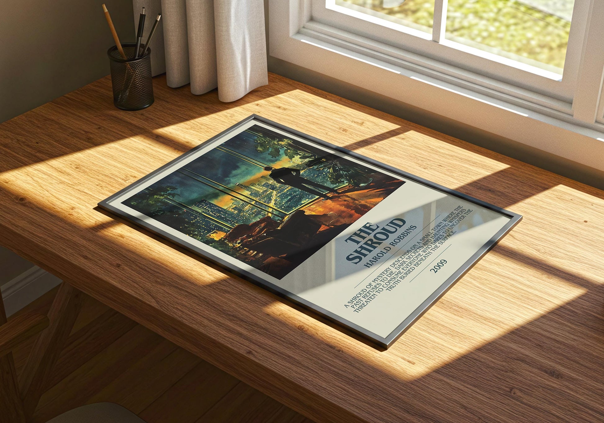 The Shroud by Harold Robbins | Descriptive Book Poster | Modern