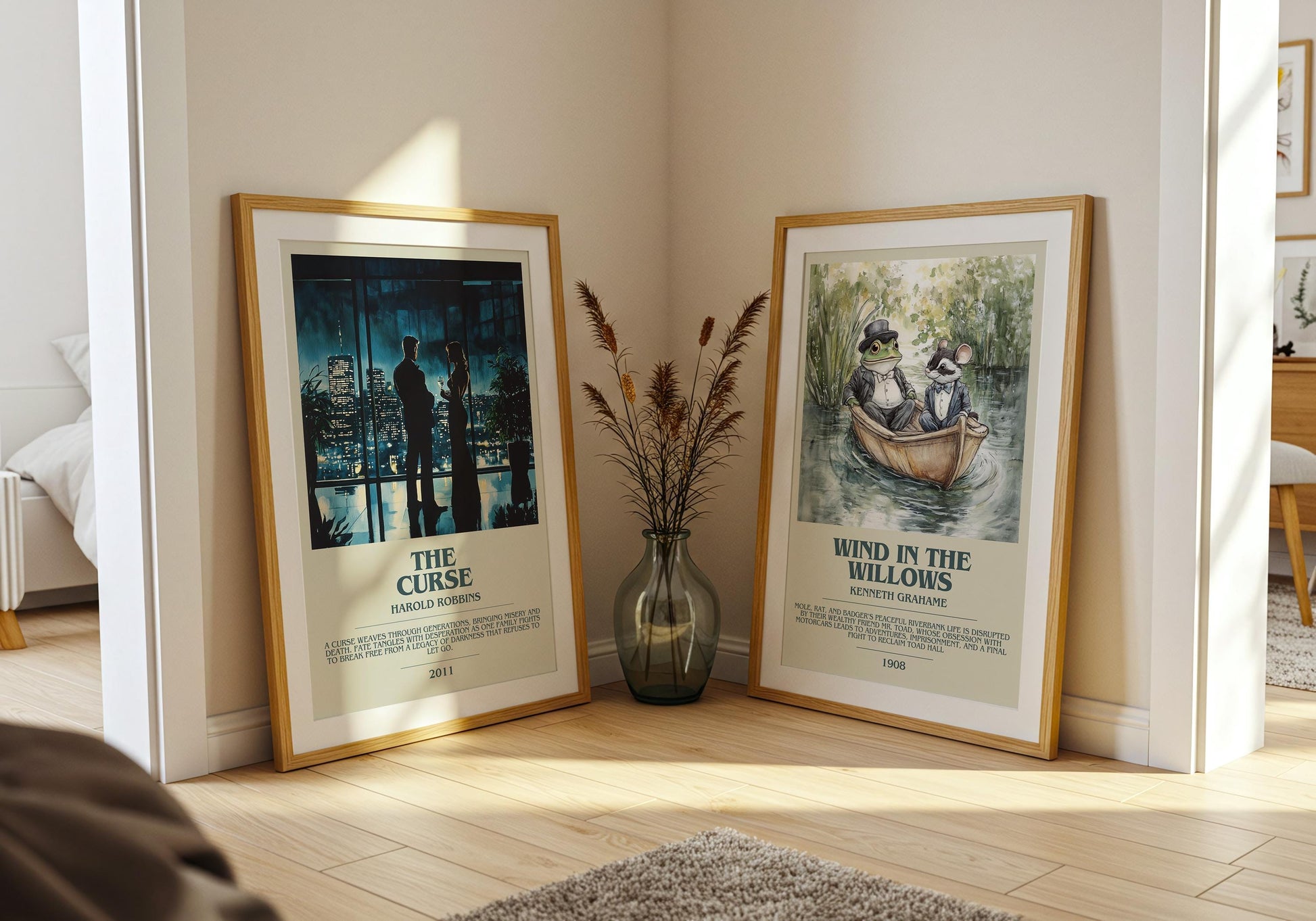 The Curse by Harold Robbins | Descriptive Book Poster | Modern