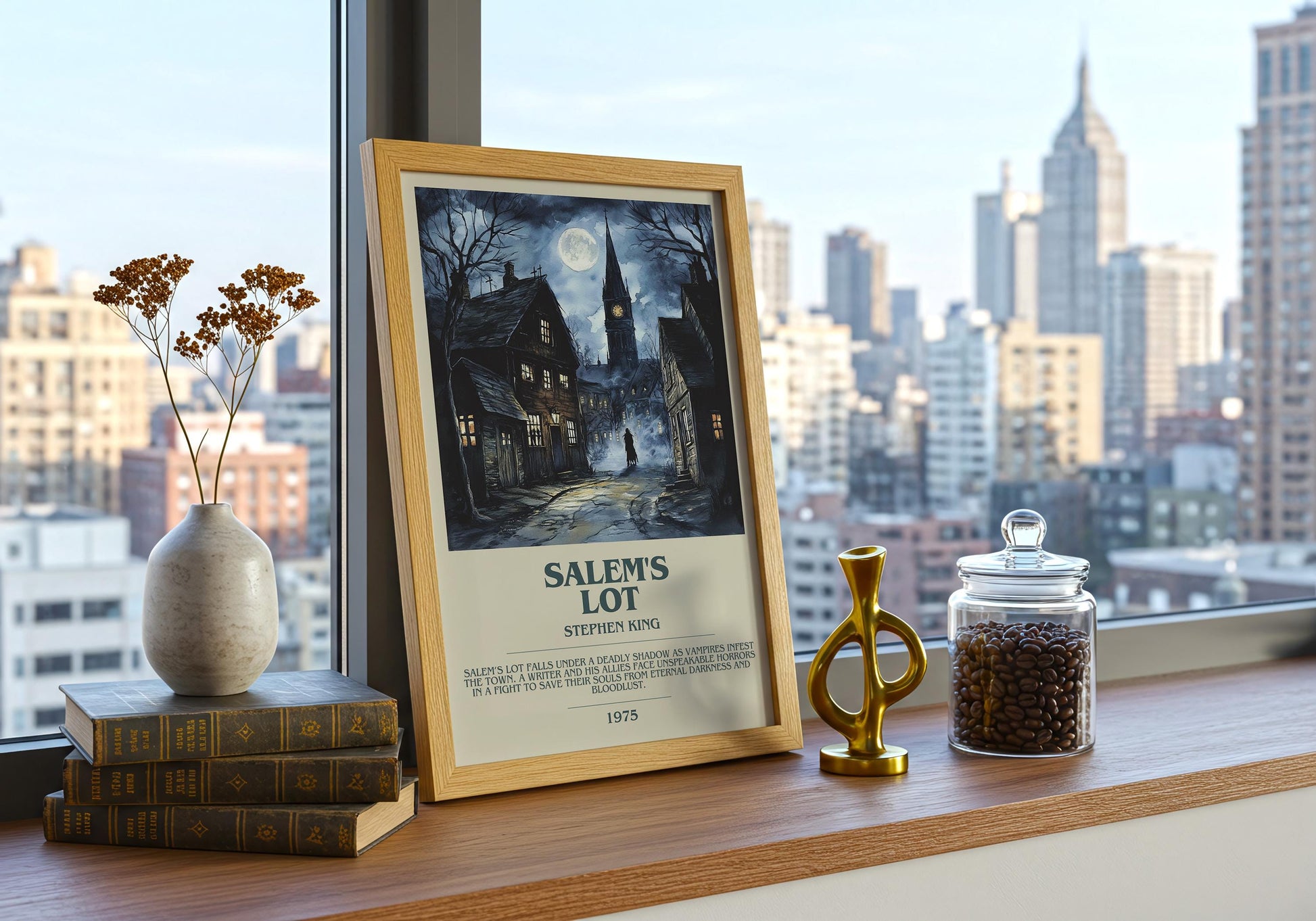 Salem's Lot by Stephen King | Descriptive Book Poster | Modern