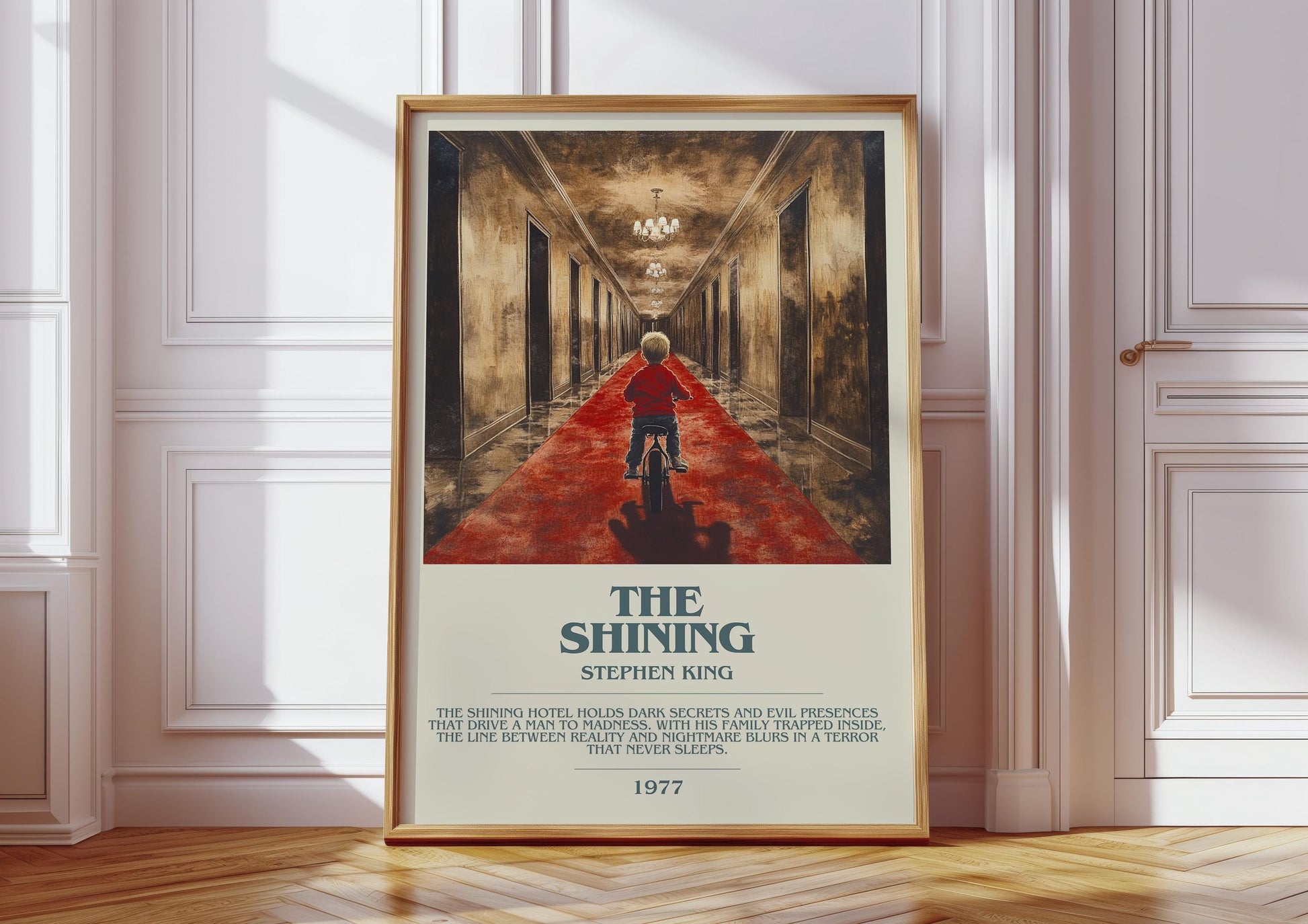 The Shining by Stephen King | Descriptive Book Poster | Modern