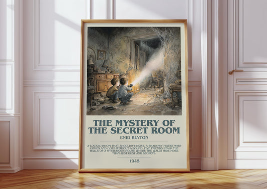 The Mystery Of The Secret Room by Enid Blyton | Descriptive Book Poster | Modern