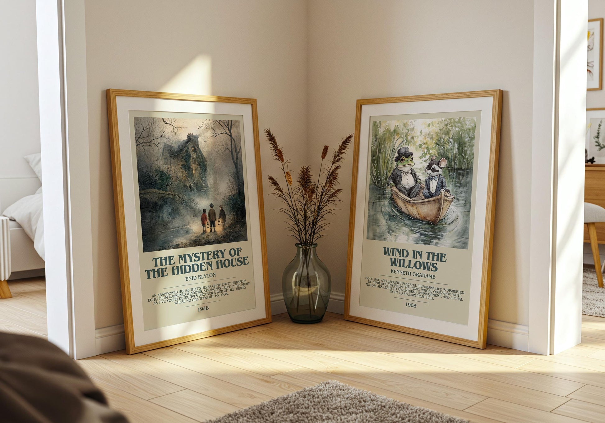 The Mystery Of The Hidden House by Enid Blyton | Descriptive Book Poster | Modern