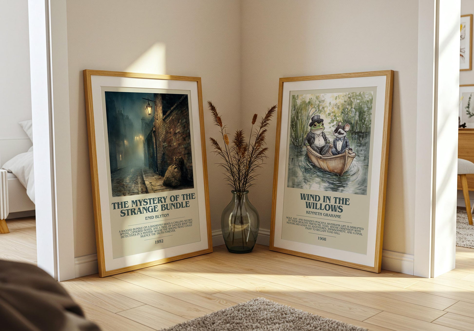 The Mystery Of The Strange Bundle by Enid Blyton | Descriptive Book Poster | Modern