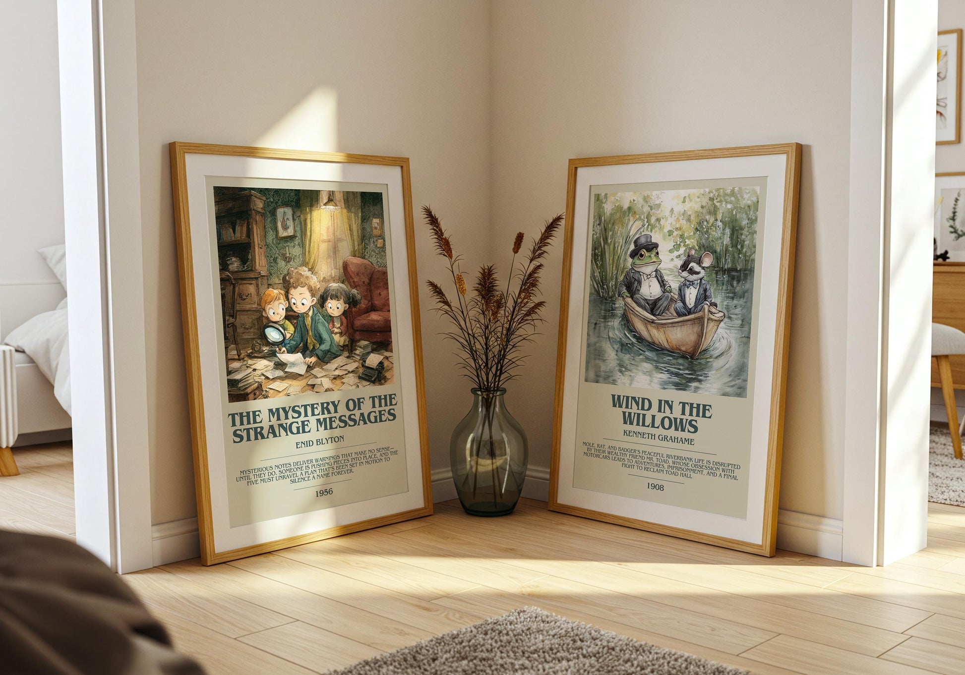 The Mystery Of The Strange Messages by Enid Blyton | Descriptive Book Poster | Modern