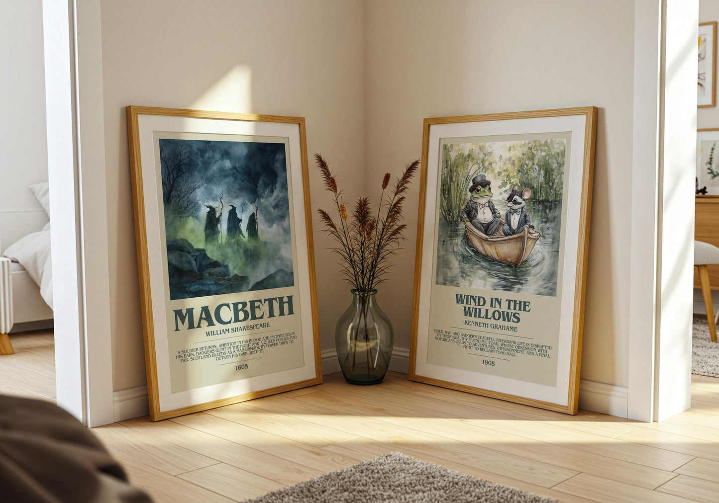 Macbeth by Shakespeare | Descriptive Book Poster | Modern