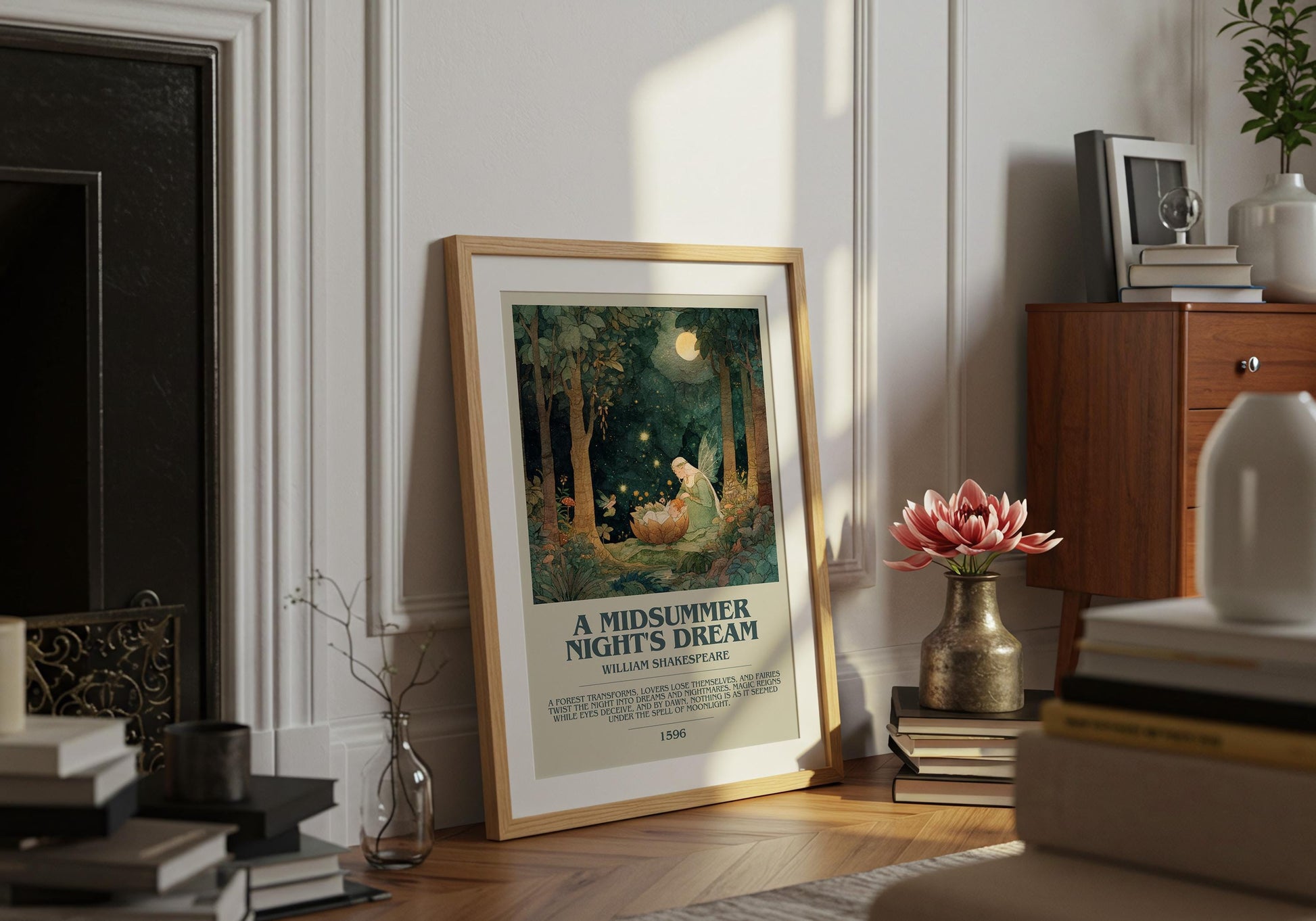 A Midsummer Nights Dream by William Shakespeare | Descriptive Book Poster | Modern