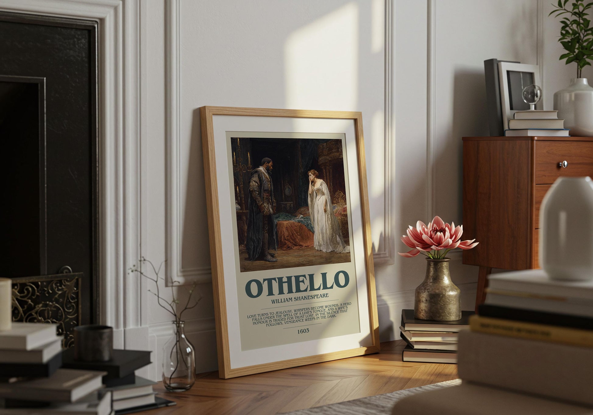 Othello by William Shakespeare | Descriptive Book Poster | Modern