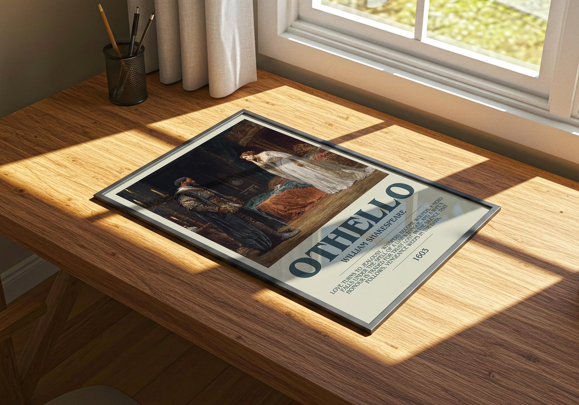 Othello by William Shakespeare | Descriptive Book Poster | Modern